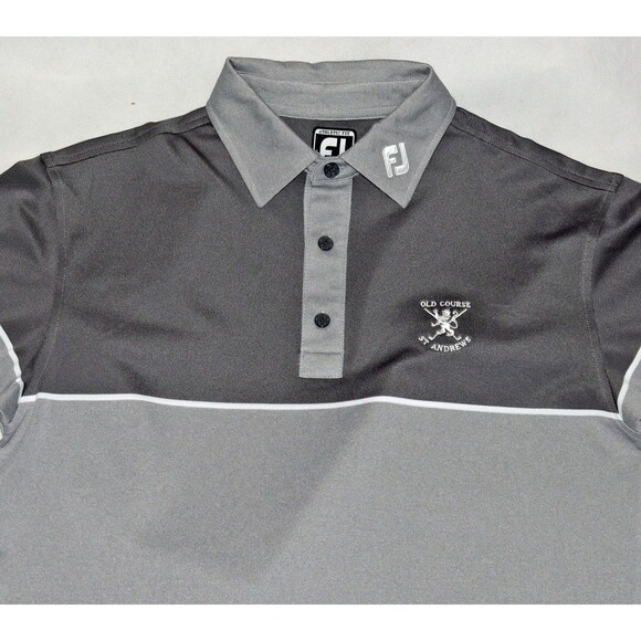 FootJoy FJ Men's Performance Tour Issue Collar Logo Polo Shirt Size Medium - Picture 2 of 8